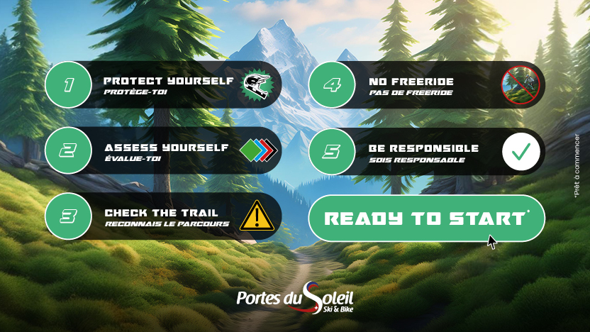 Protège toi, évalue toi, reconnais le parcours, pas de freeride, sois responsable
