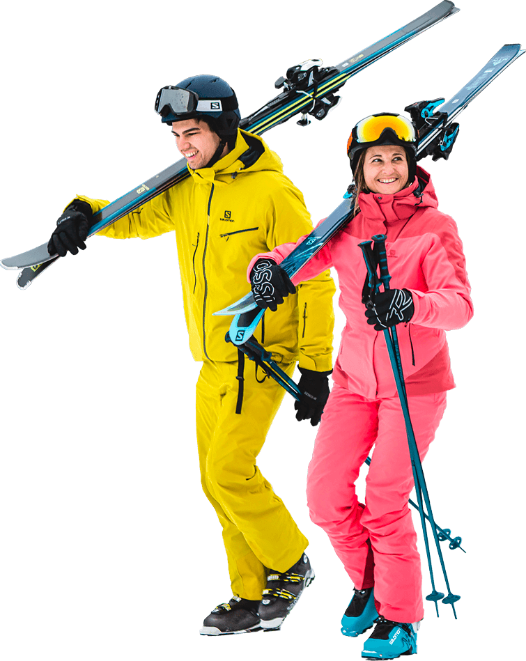 Skieurs sur le Domaine skiable et de loisirs été de Morzine